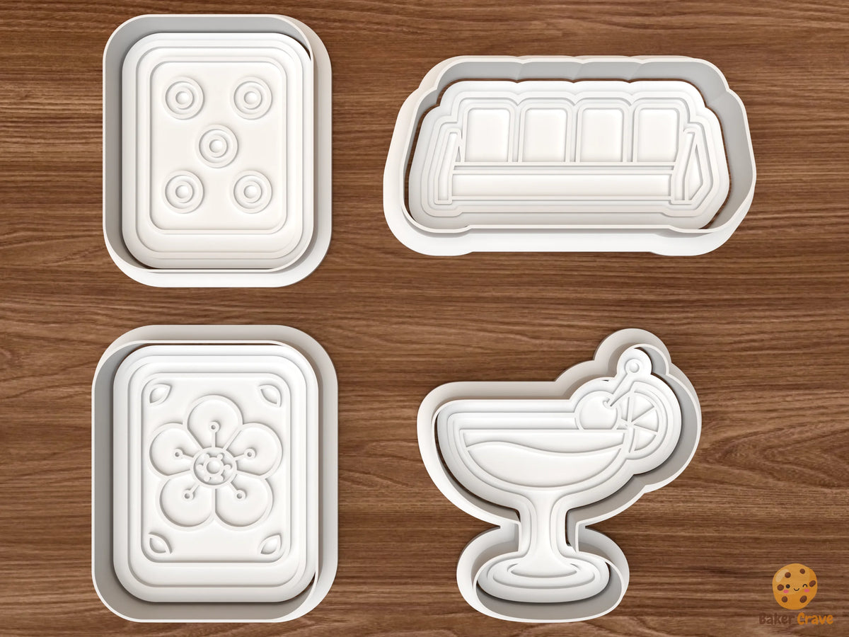 Mahjong Game Night Cookie Cutter Set - 01 set main