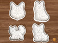 Maine Coon Cat Cookie Cutter Set STL File - 01 set main