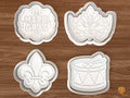 Mardi Gras Cookie Cutter Set STL File - 01 set main