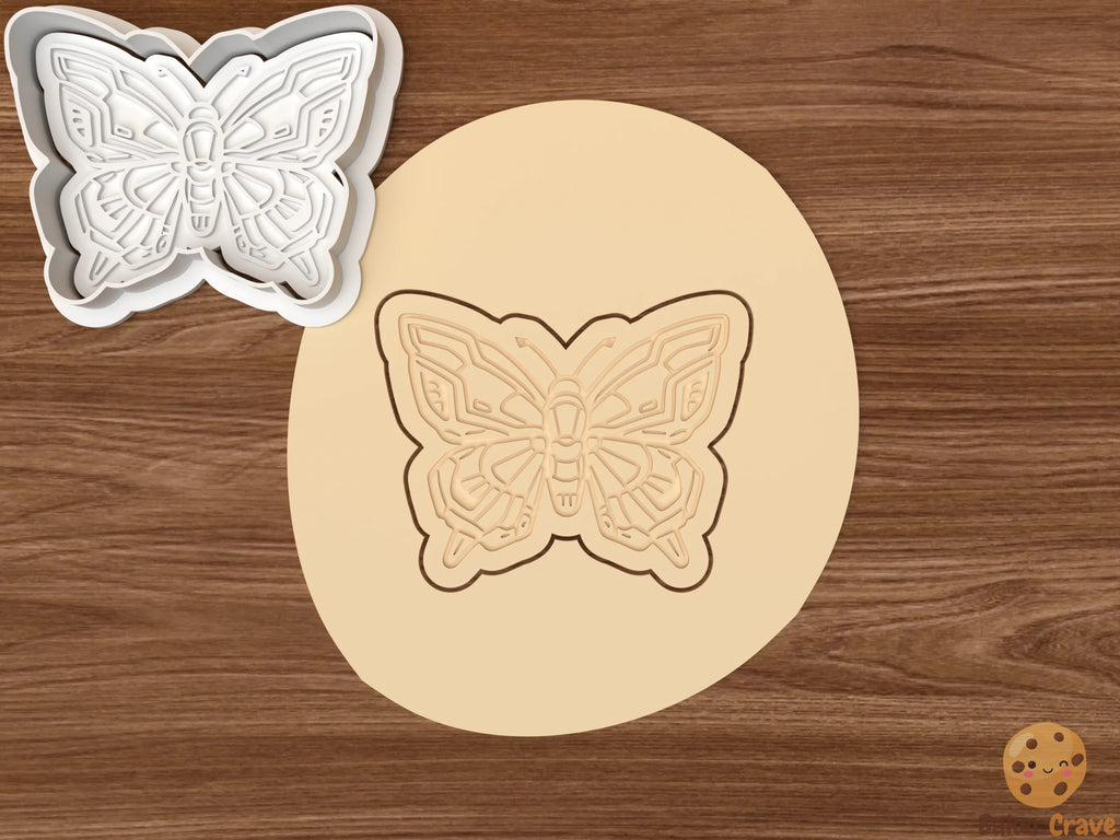 Mechanical Butterfly Cookie Cutter Set STL File - butterfly3