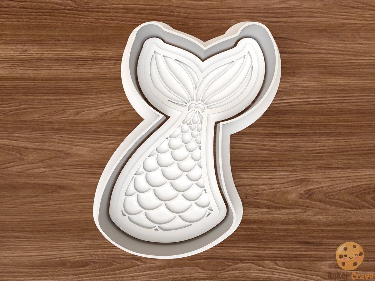 Mermaid Tail Cookie Cutter - tail1