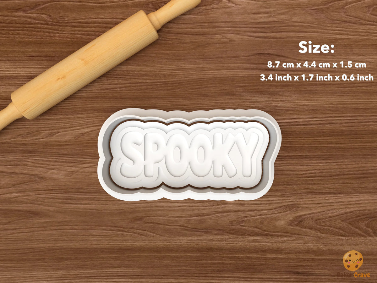 Mini Spooky Words Cookie Cutter Set