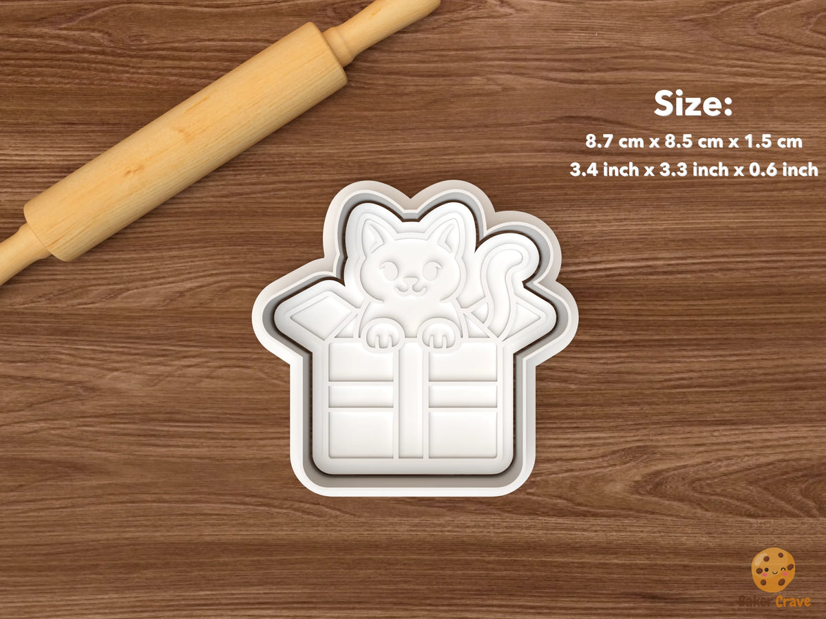 Mischievous Christmas Cats Cookie Cutter Set STL File