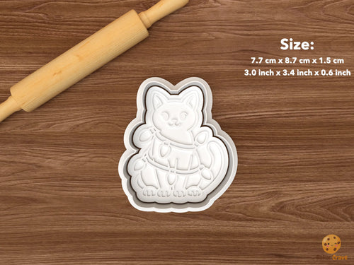 Mischievous Christmas Cats Cookie Cutter Set STL File