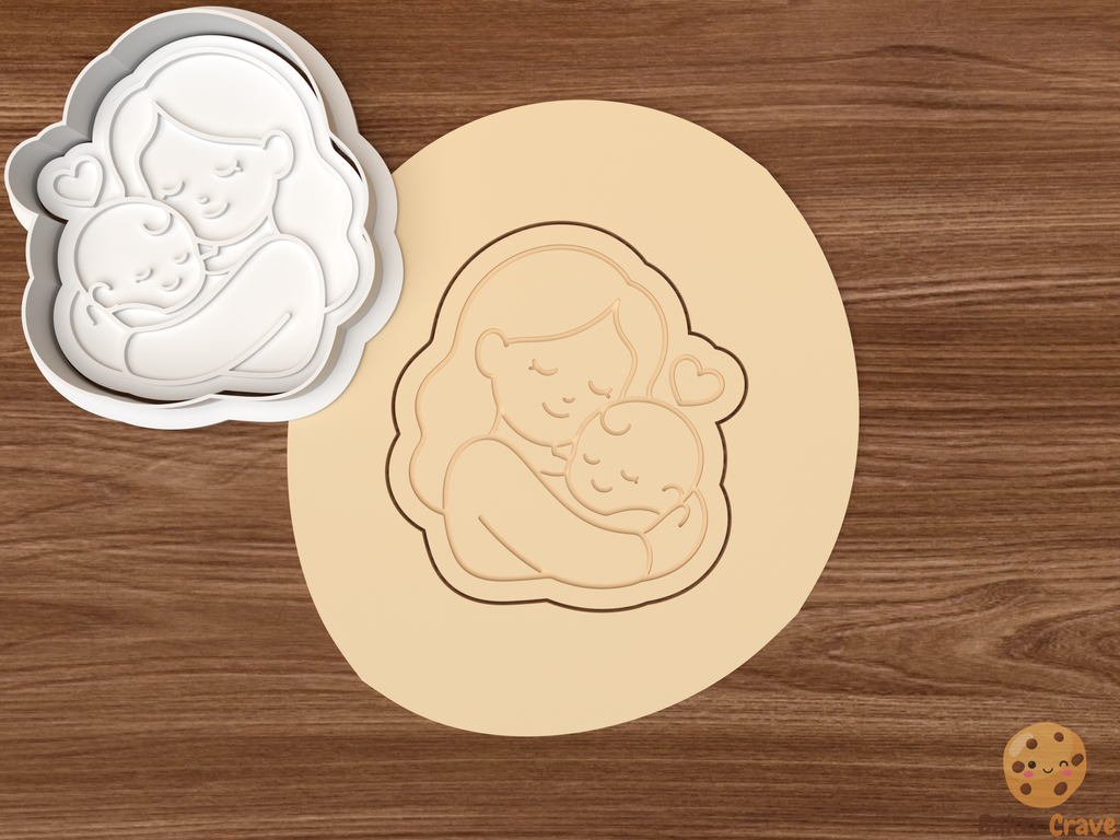 Mom Cookie Cutter Set STL File - mom5