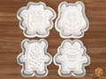 Monster Cookie Cutter Set STL File - monster1fix