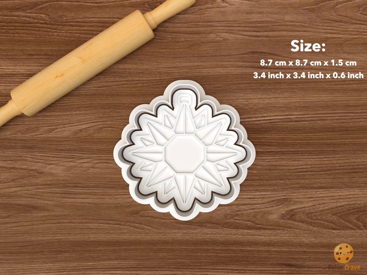 Moravian Star Christmas Cookie Cutter Set STL File - single multi point moravian star