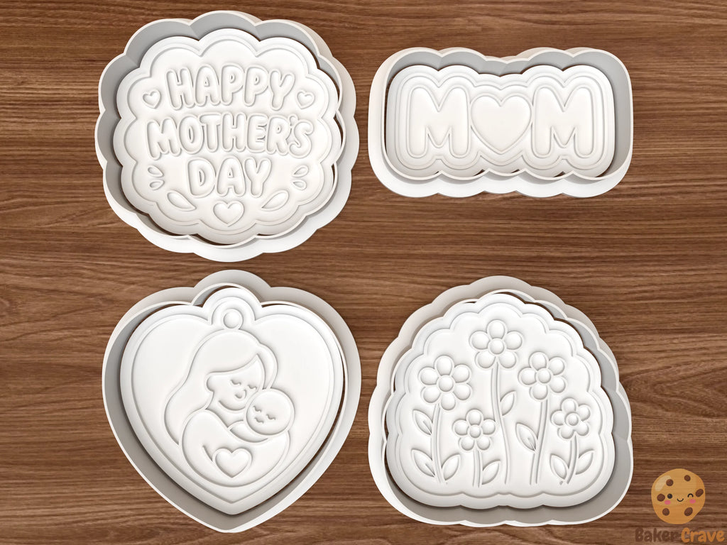 Mother’s Day Cookie Cutter Set STL File - mother1