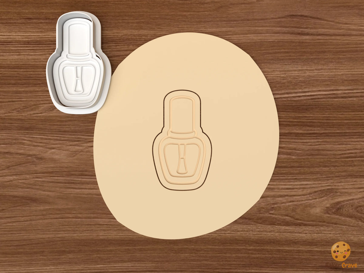 Nail Tech Cookie Cutter Set STL File - dough nail polish bottle
