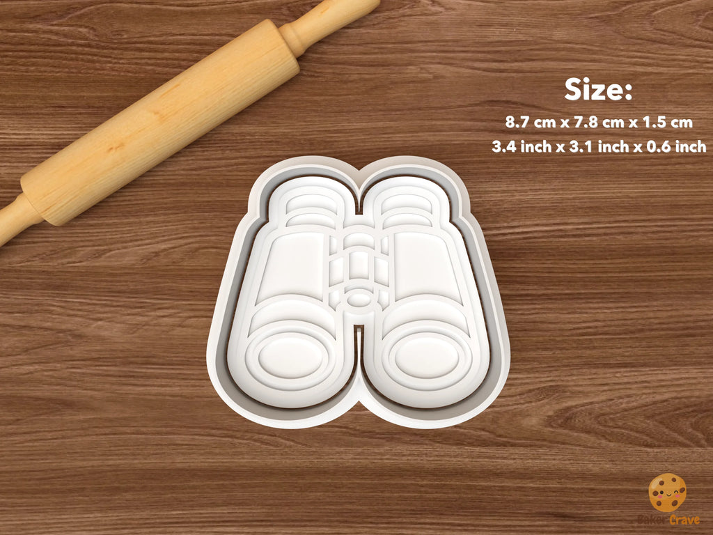 National Park Ranger Cookie Cutter Set STL File - single binoculars