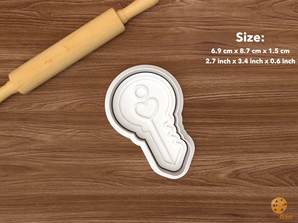 New Home Cookie Cutter Set STL File - single heart key