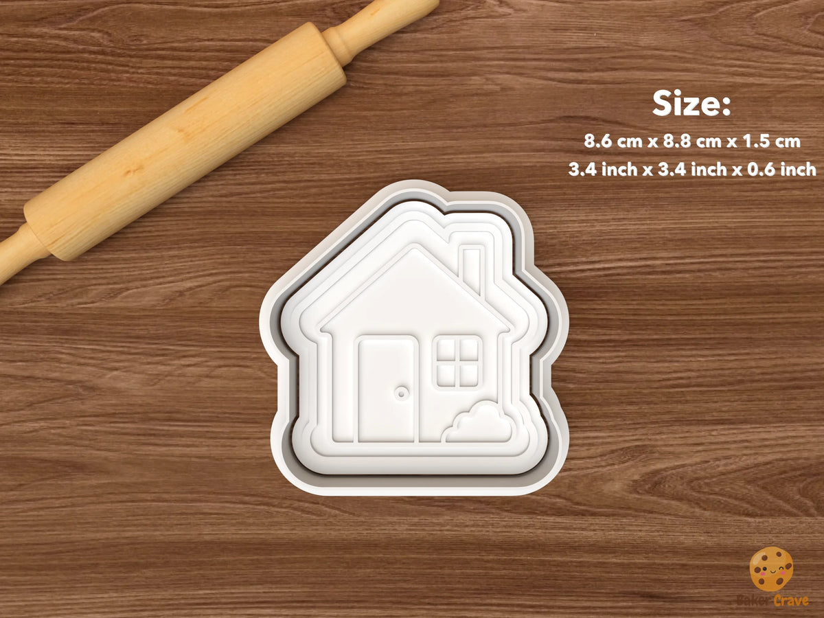 New Home Cookie Cutter Set STL File - single house