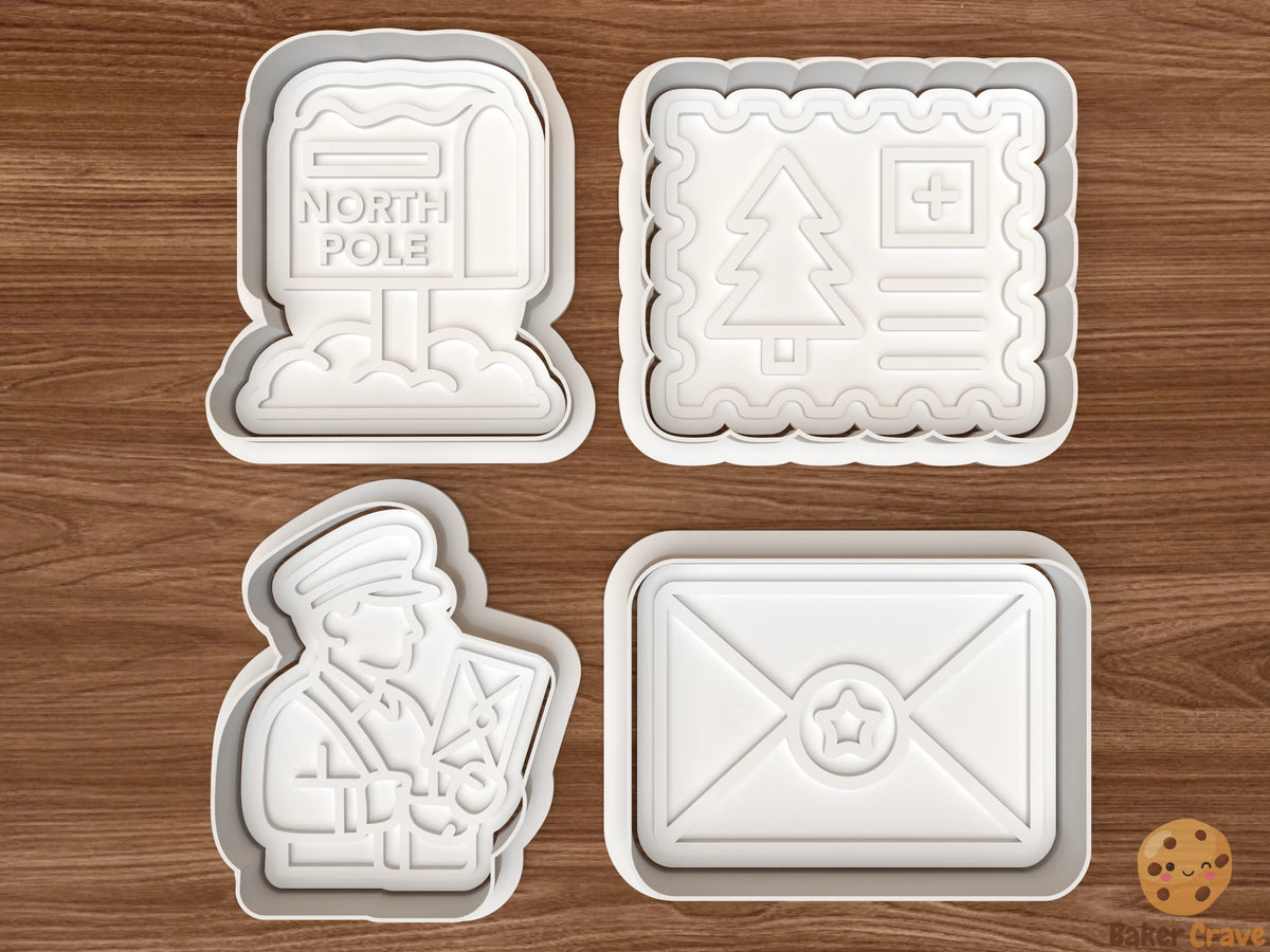 North Pole Mail Cookie Cutter Set - np1