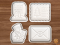 North Pole Mail Cookie Cutter Set STL File - np1