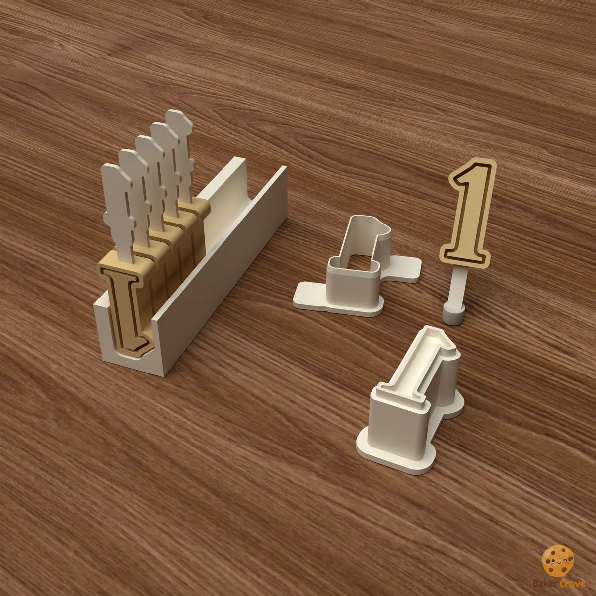 Number 1 Cake Pop Mold STL File