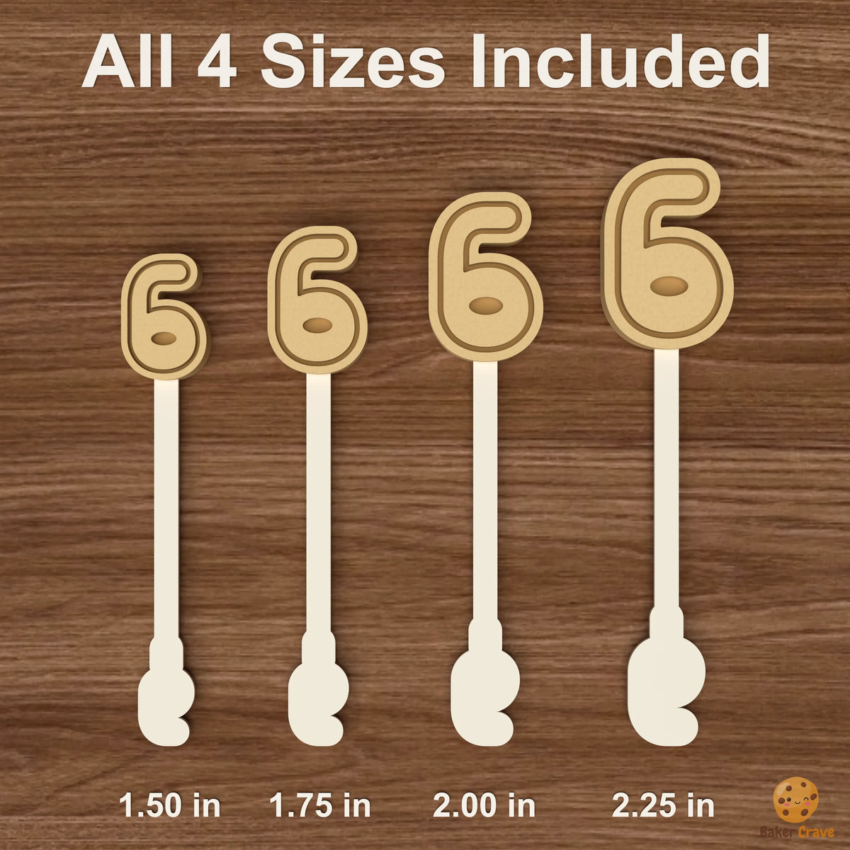 Number 6 Cake Pop Mold STL File