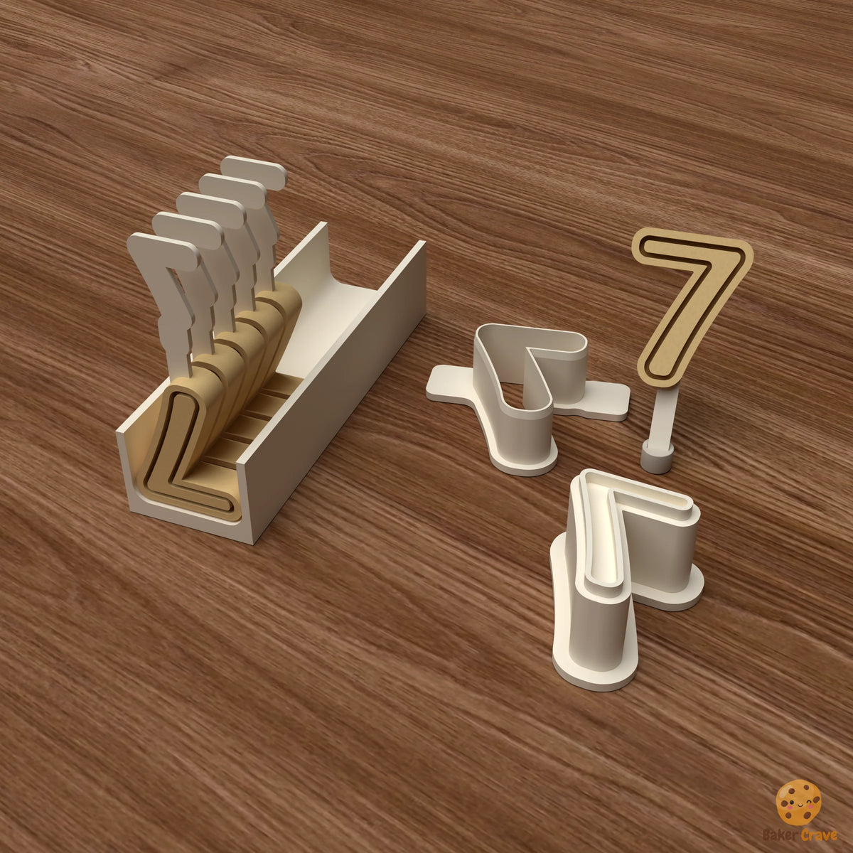 Number 7 Cake Pop Mold STL File