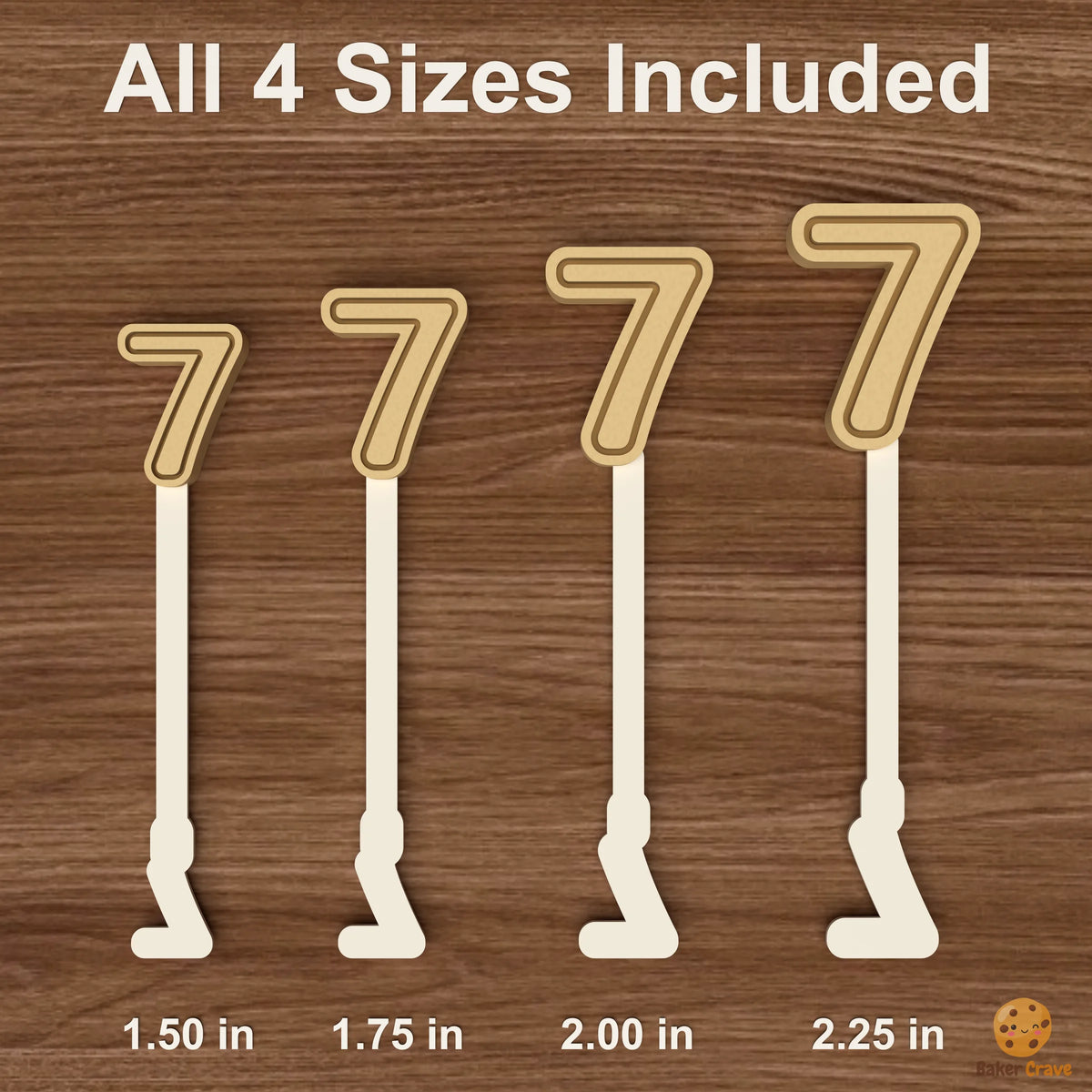 Number 7 Cake Pop Mold STL File