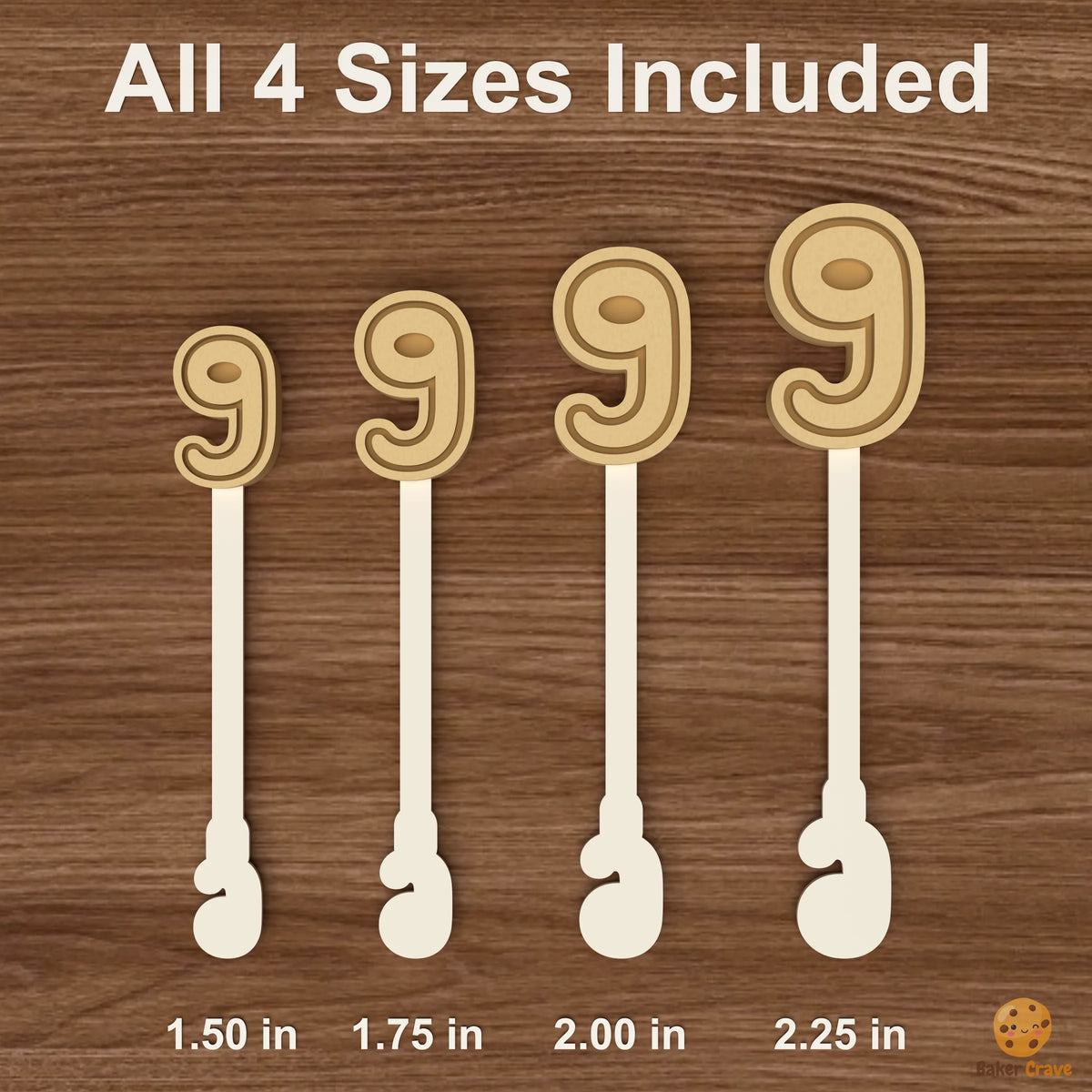Number 9 Cake Pop Mold STL File
