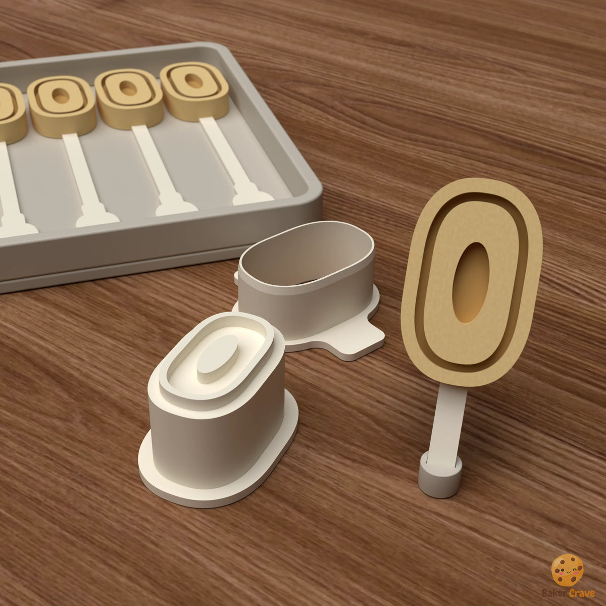 Number Cake Pop Mold STL File