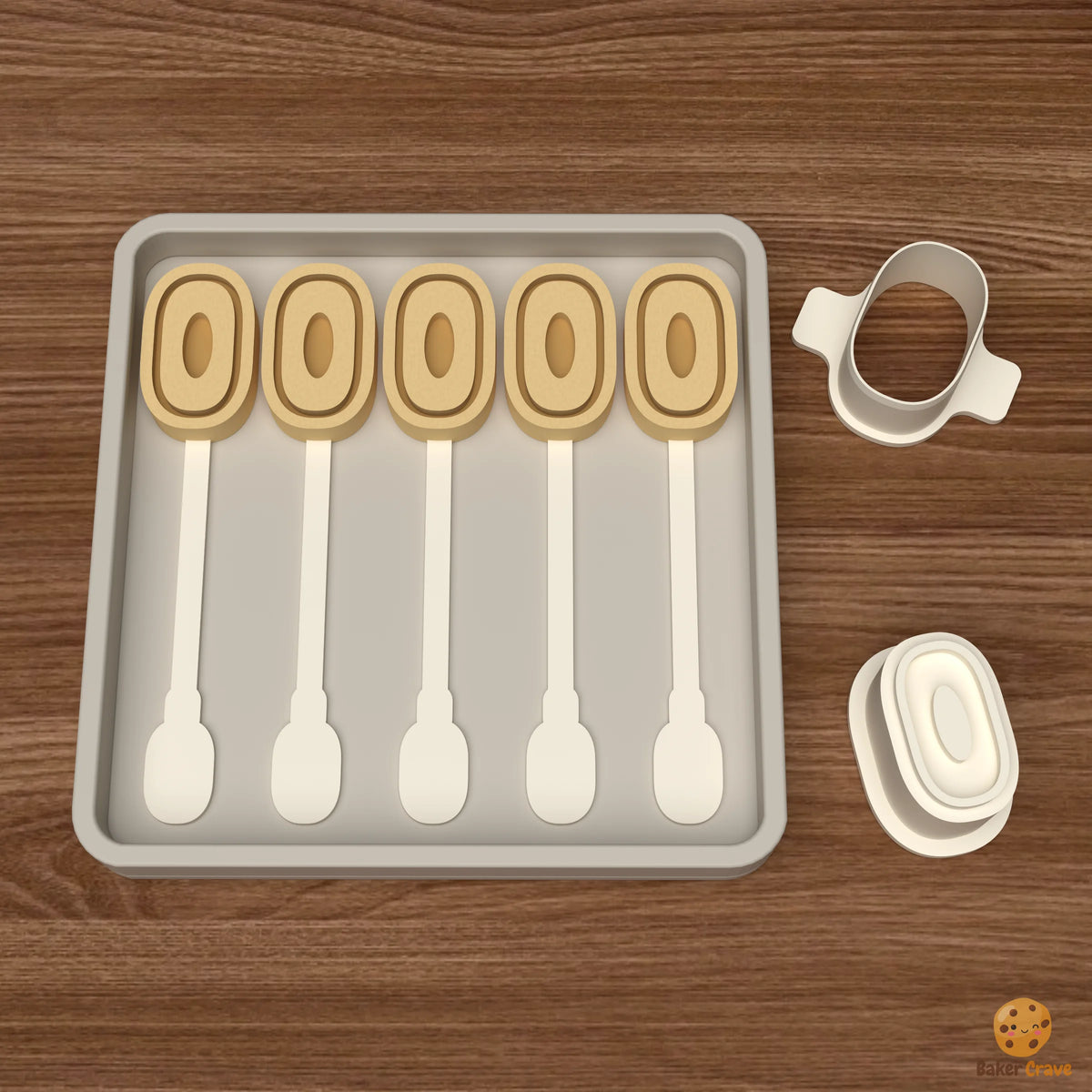 Number Cake Pop Mold STL File