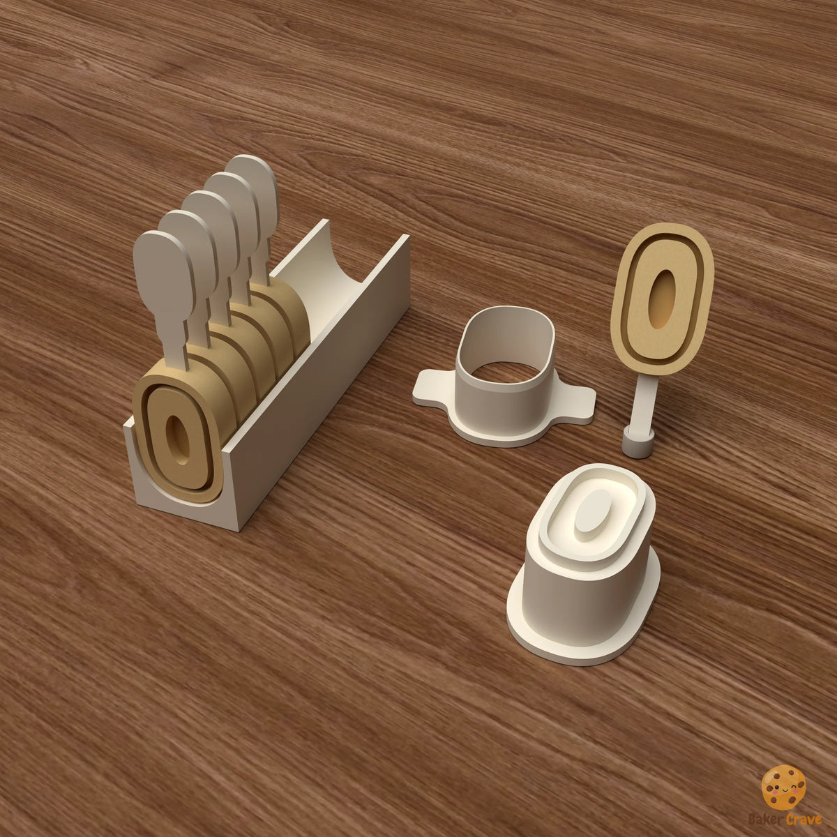 Number Cake Pop Mold STL File