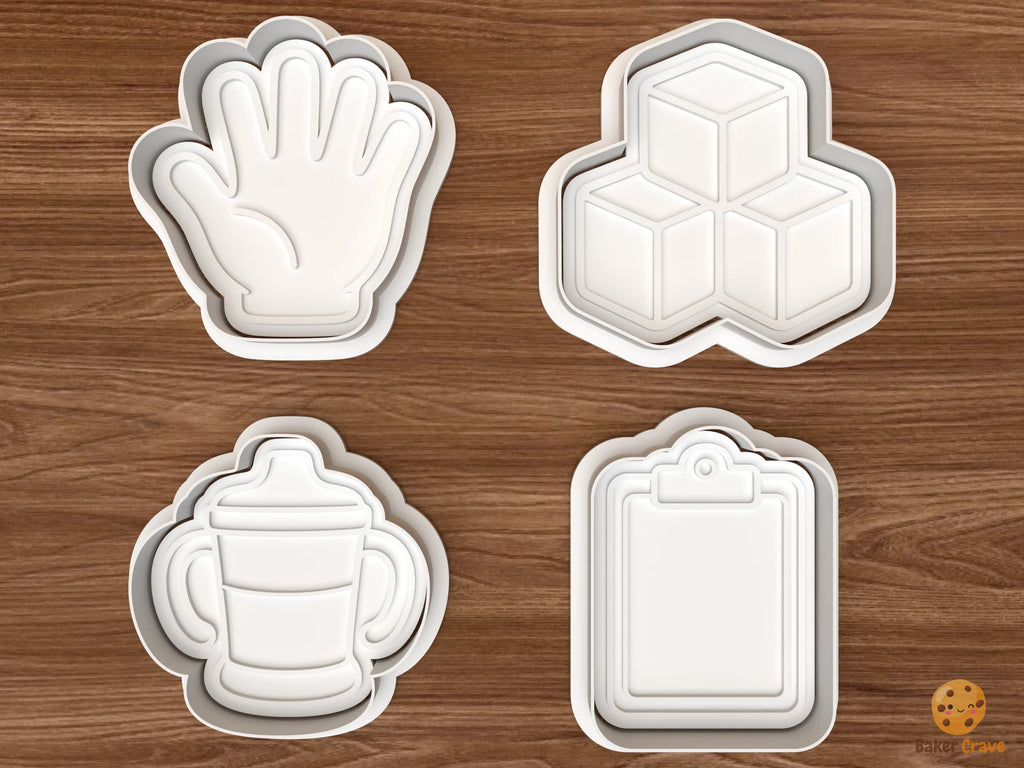 Occupational Therapy Cookie Cutter Set STL File - 01 set main