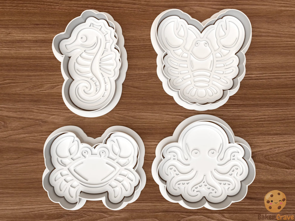 Ocean Animals Cookie Cutter Set - sea1
