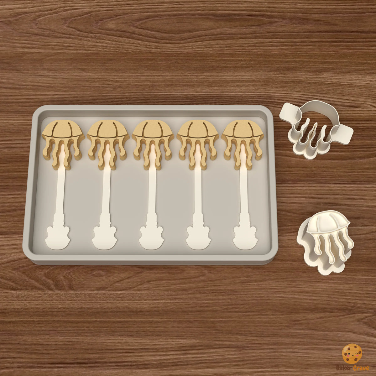 Ocean Jellyfish Cake Pop Mold STL File
