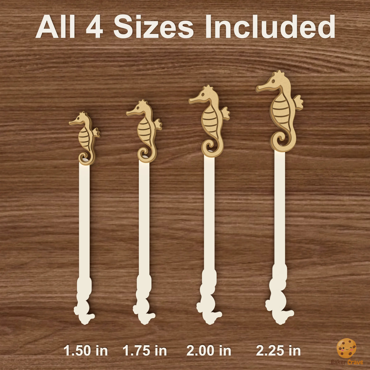 Ocean Seahorse Cake Pop Mold STL File