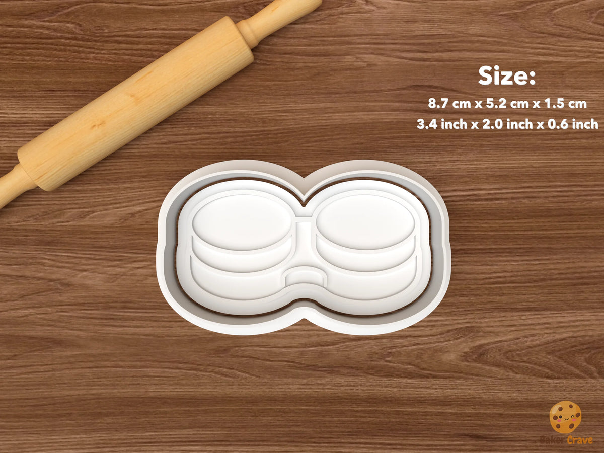 Optometrist Eye Doctor Cookie Cutter Set - single contact lens case