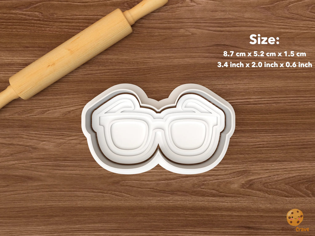 Optometrist Eye Doctor Cookie Cutter Set STL File - single eyeglasses
