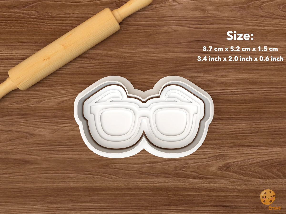 Optometrist Eye Doctor Cookie Cutter Set - single eyeglasses