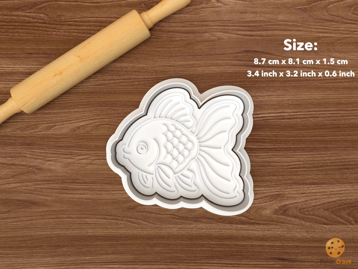Ornamental Fish Cookie Cutter Set - single fancy goldfish