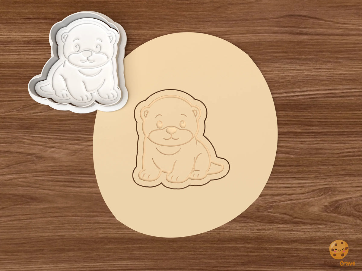 Otter Cookie Cutter Set - dough otter cub