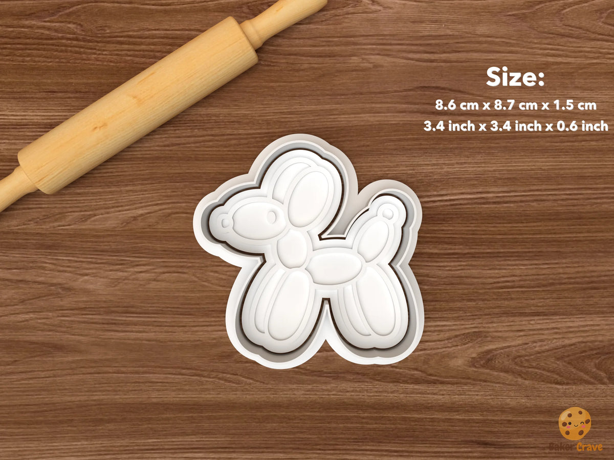 Party Animals Cookie Cutter Set STL File - single balloon dog
