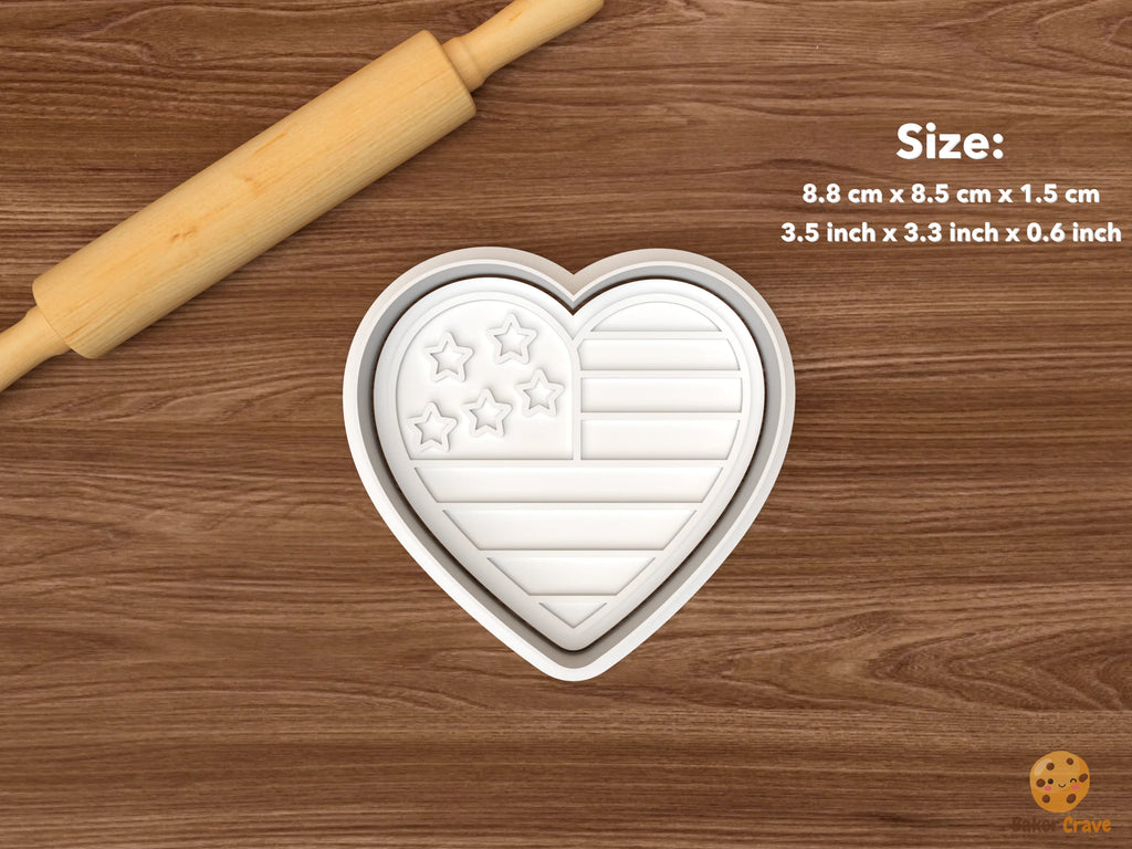 Patriotic USA Cookie Cutter Set STL File