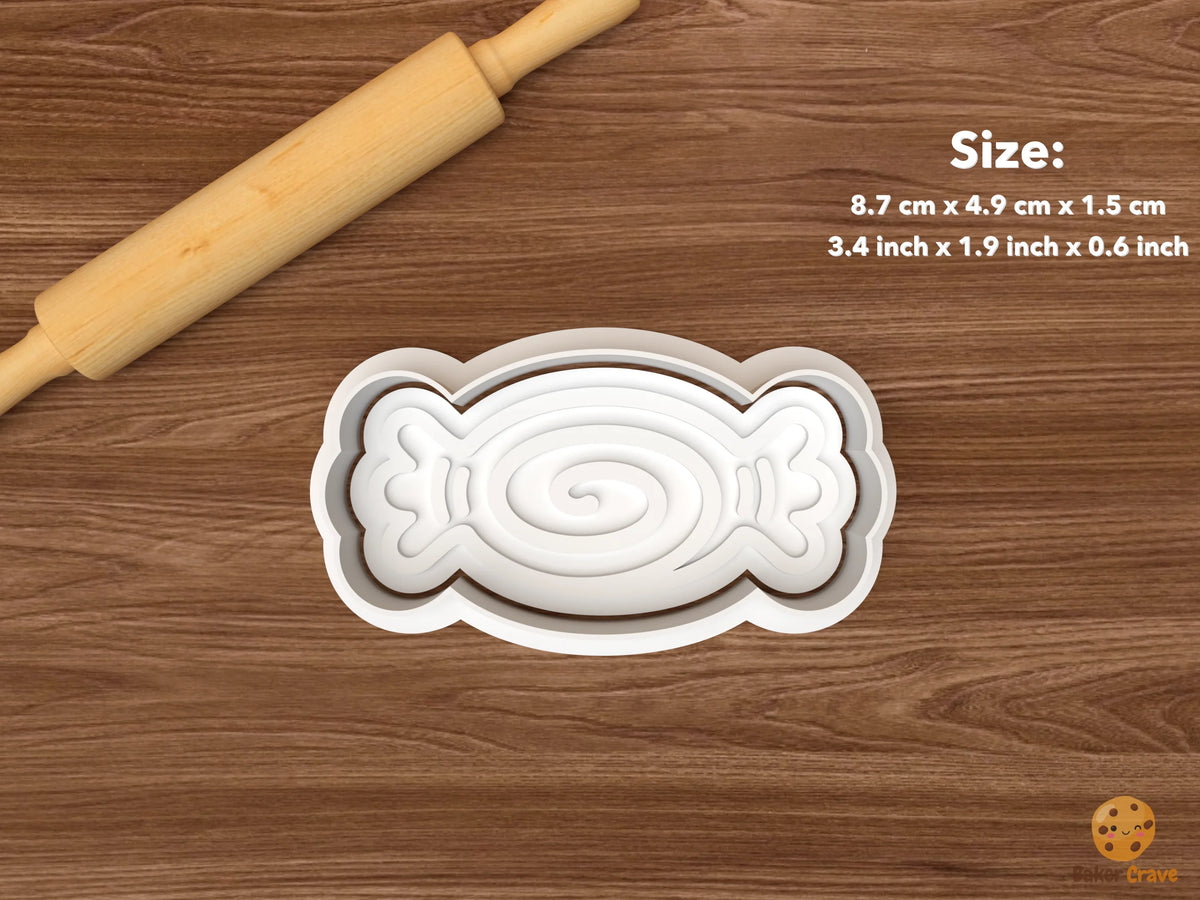 Peppermint Christmas Sweets Cookie Cutter Set STL File