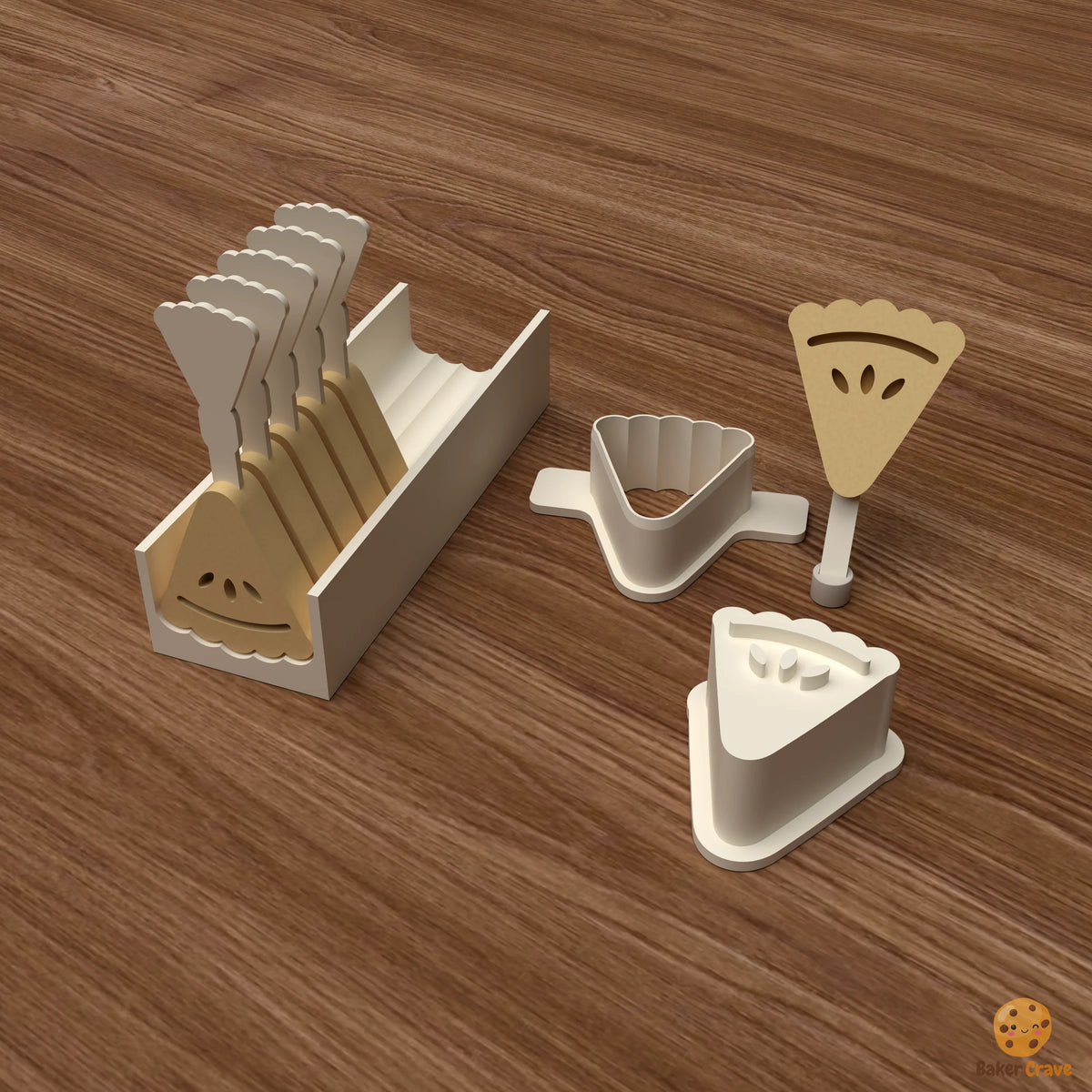 Pie Slice Cake Pop Mold STL File