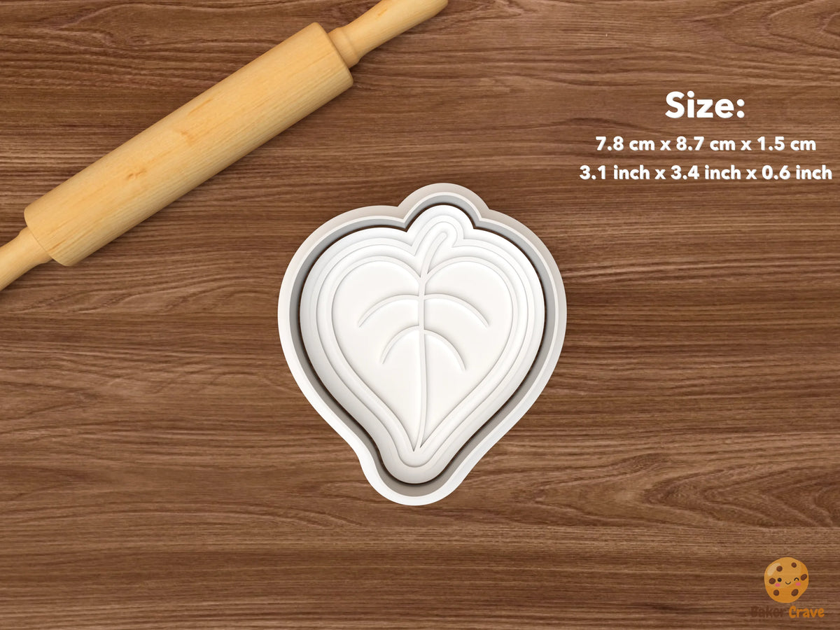 Plant Lover Cookie Cutter Set - single heart leaf