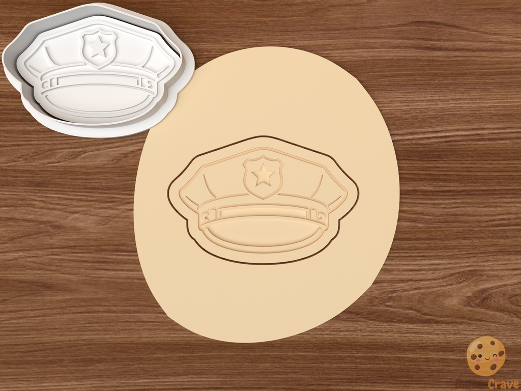 Police Cookie Cutter Set STL File - police4