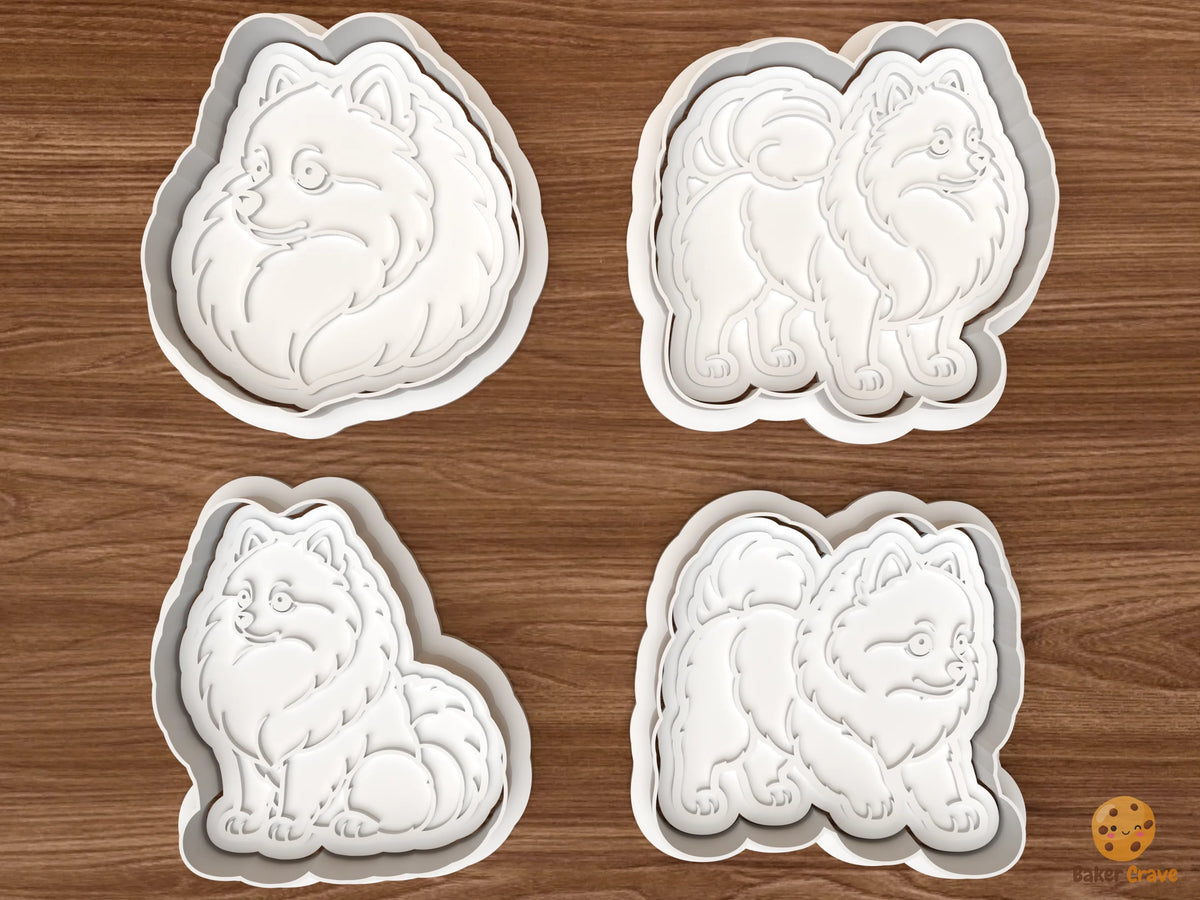 Pomeranian Dog Cookie Cutter Set - 01 set main