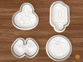 Pool Party Cookie Cutter Set STL File - 01 set main
