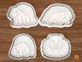 Porcupine Cookie Cutter Set STL File - 01 set main