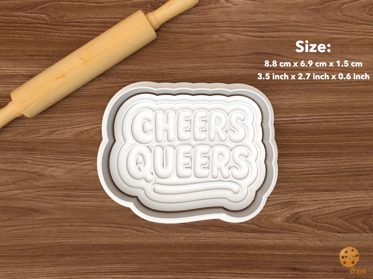Pride Cookie Cutter Set STL File - single cheers queers