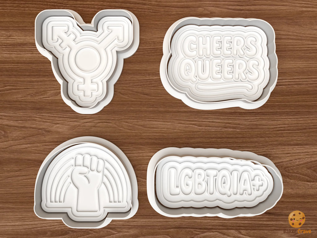 Pride Cookie Cutter Set STL File - 01 set main