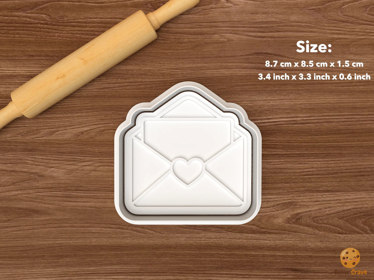 Promposal Cookie Cutter Set - single love envelope