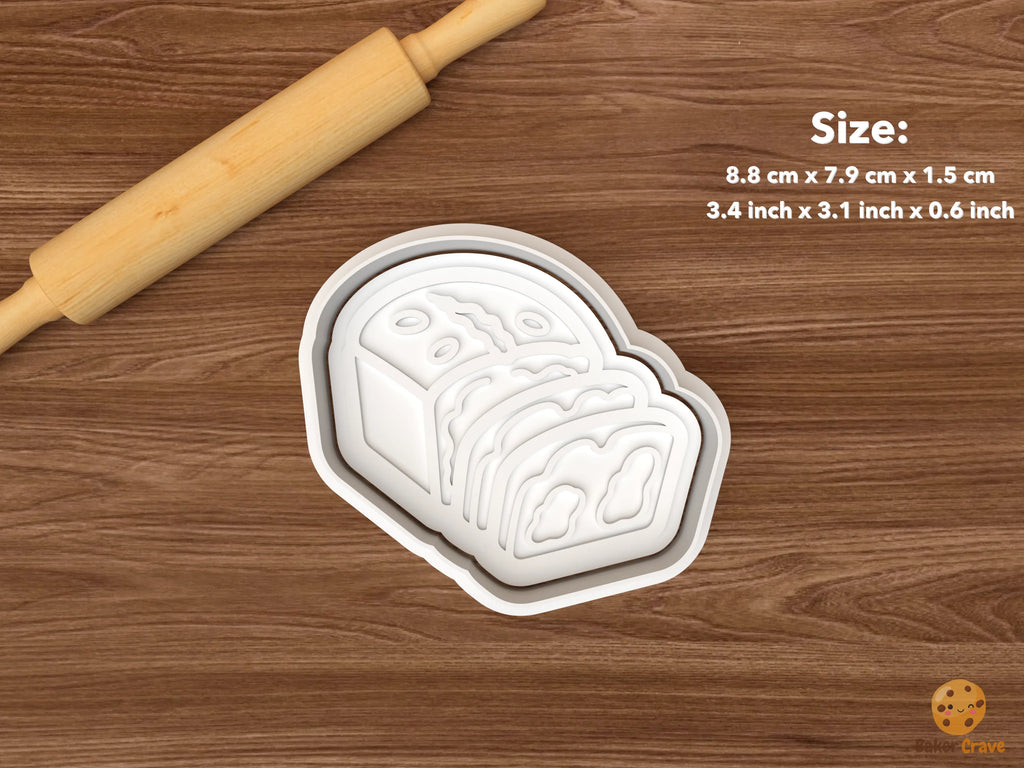 Pumpkin Bread Bakery Cookie Cutter Set STL File