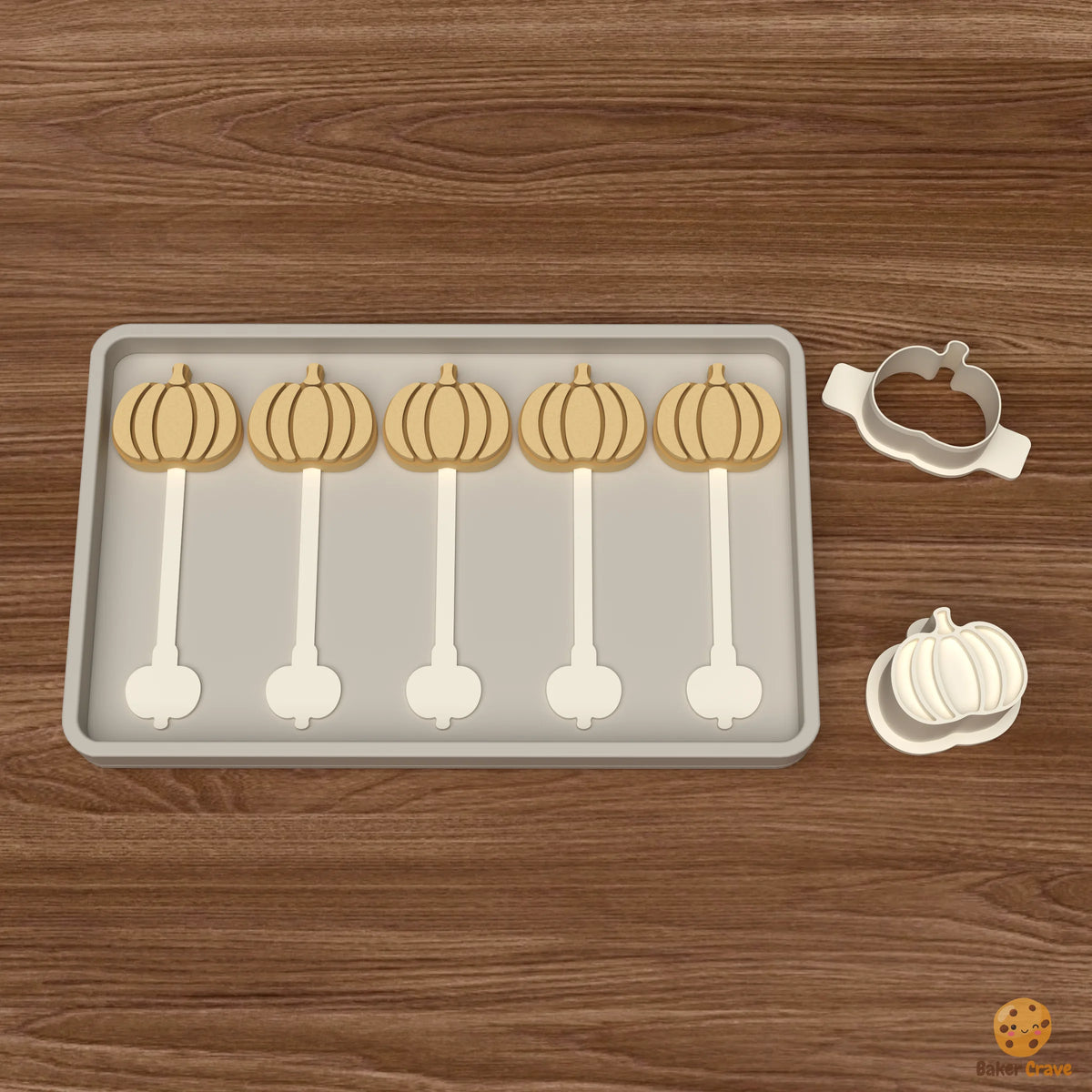Pumpkin Cake Pop Mold STL File