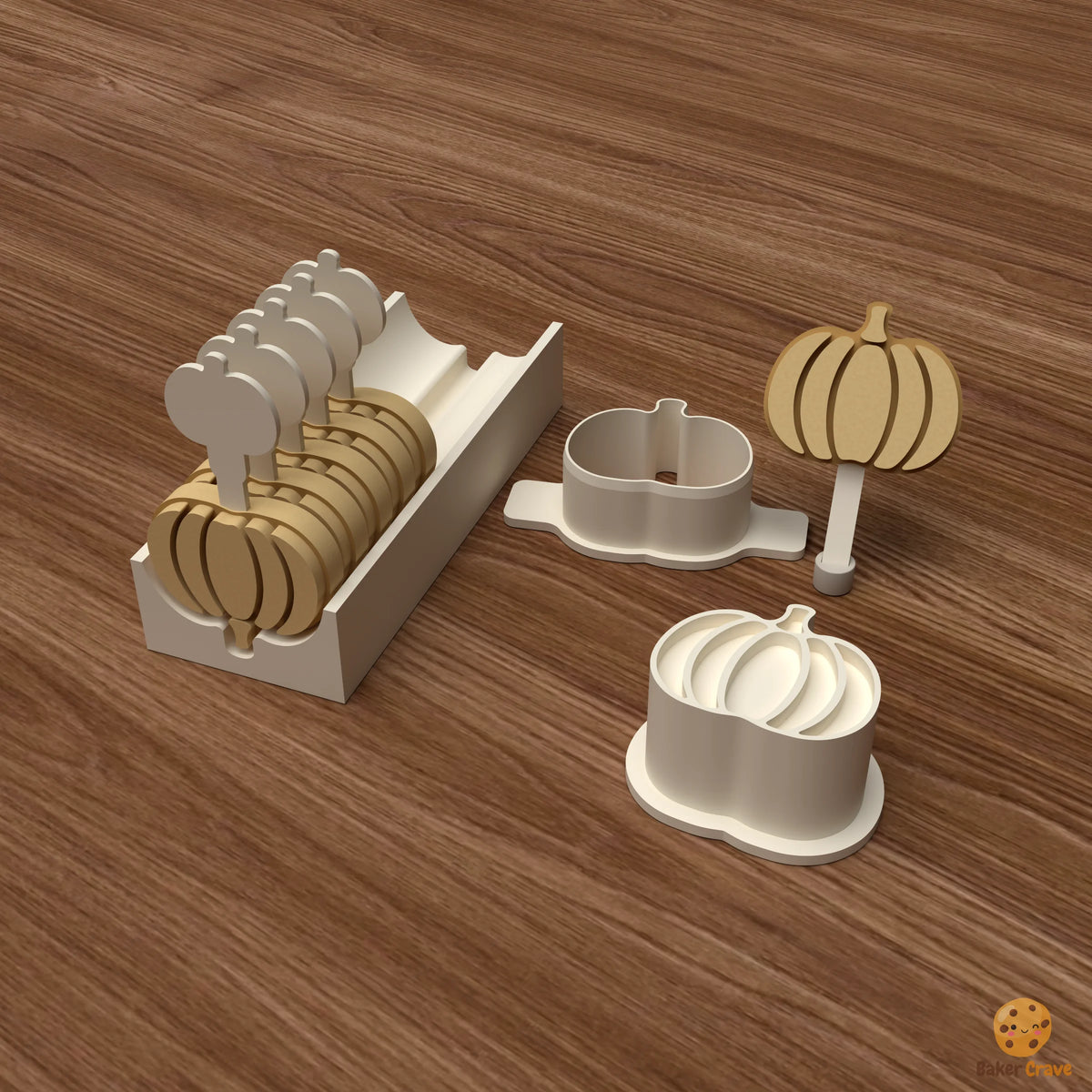 Pumpkin Cake Pop Mold STL File